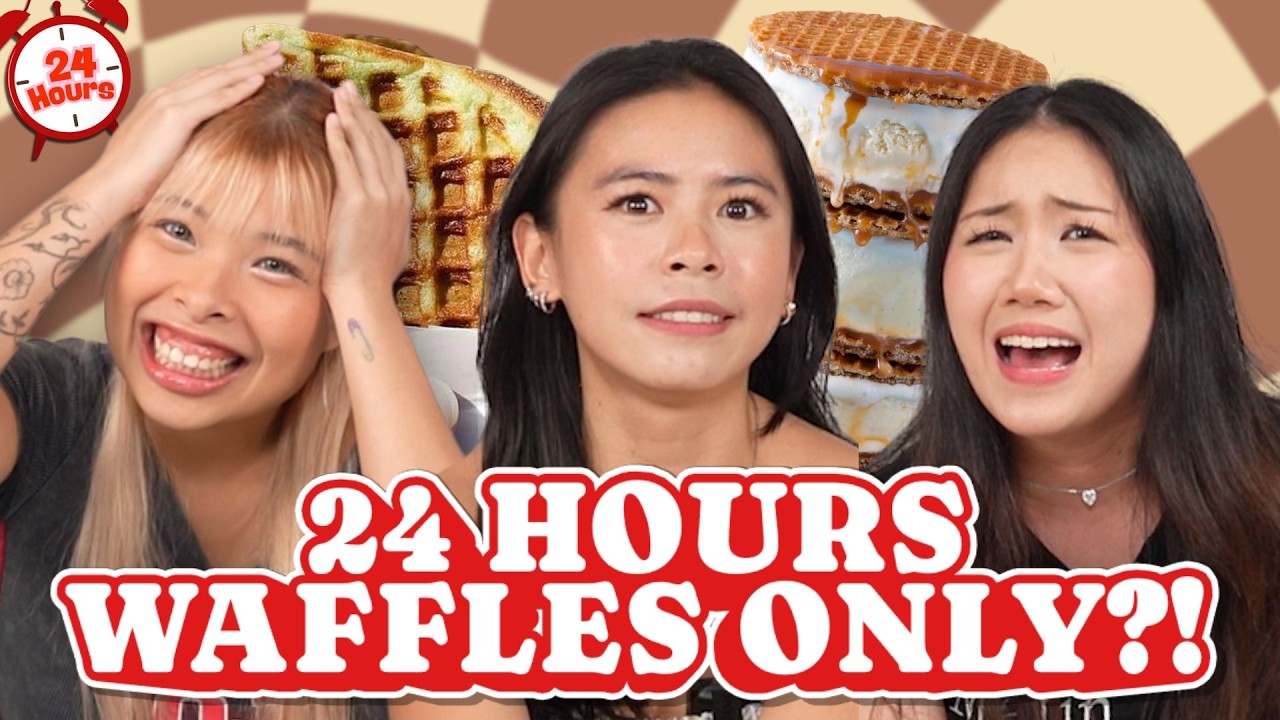 We Ate WAFFLES For 24 Hours!