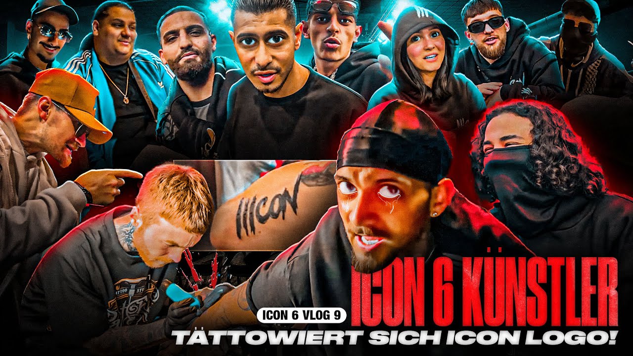 ICON 6 KÜNSTLER KRIEGT ICON LOGO TÄTOWIERT 🤯 ICON 6 | EP. 3 | VLOG 9