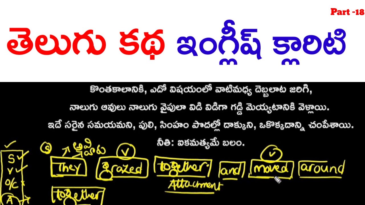 తెలుగు కథతో ఇంగ్లీష్ నేర్చుకుందాం | Subject–Verb–Object Clarity | Part-18 @ivlacademy 