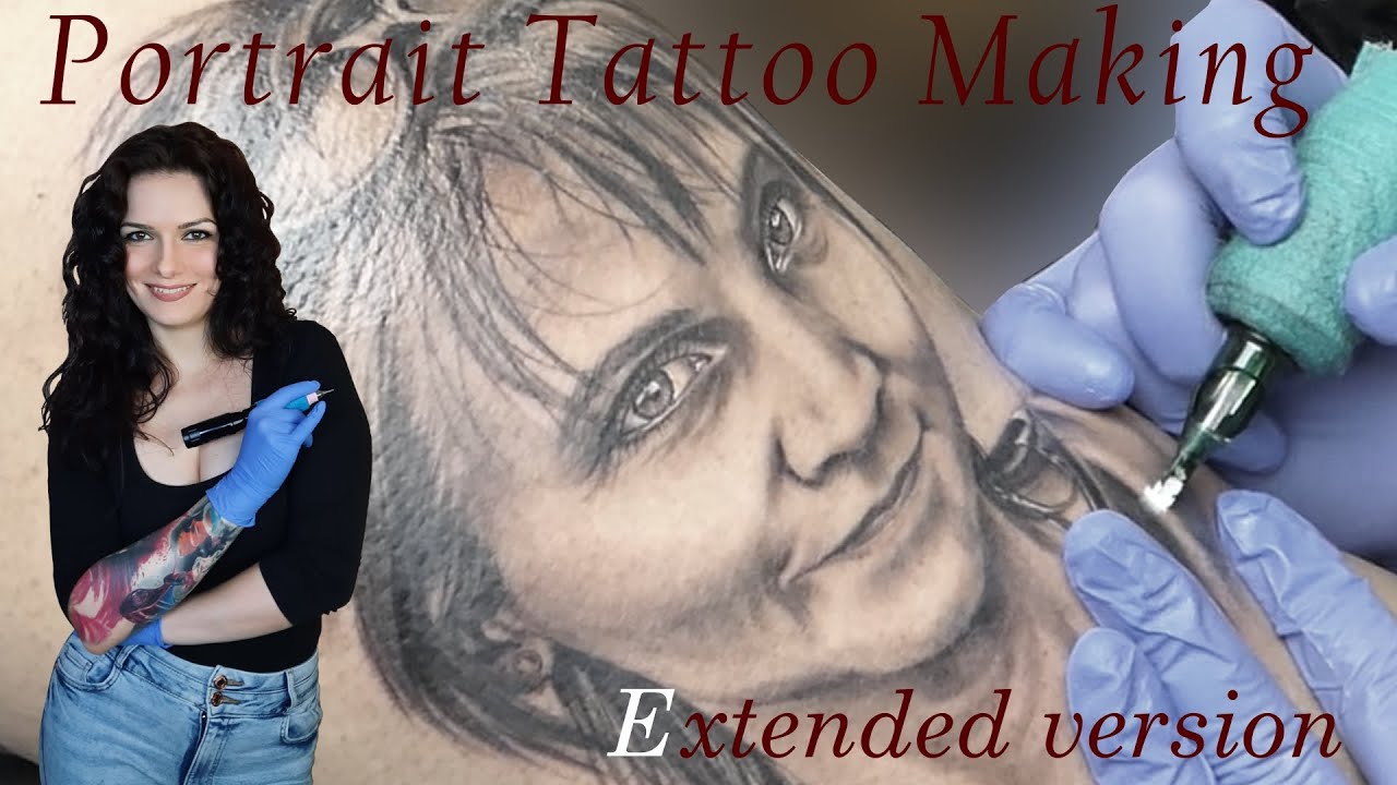 Portrait tattoo making - Extended version