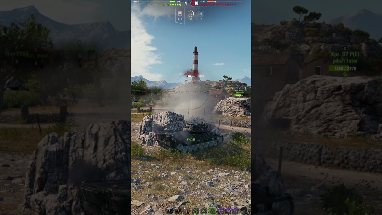 Leopard 1 Cliff Sniping - 10 KILLS! #wot