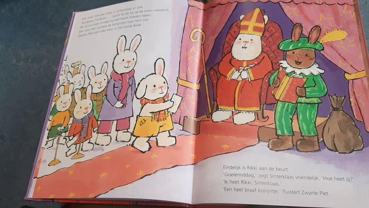 voorlezen met juf Ienske, Rikki helpt sinterklaas