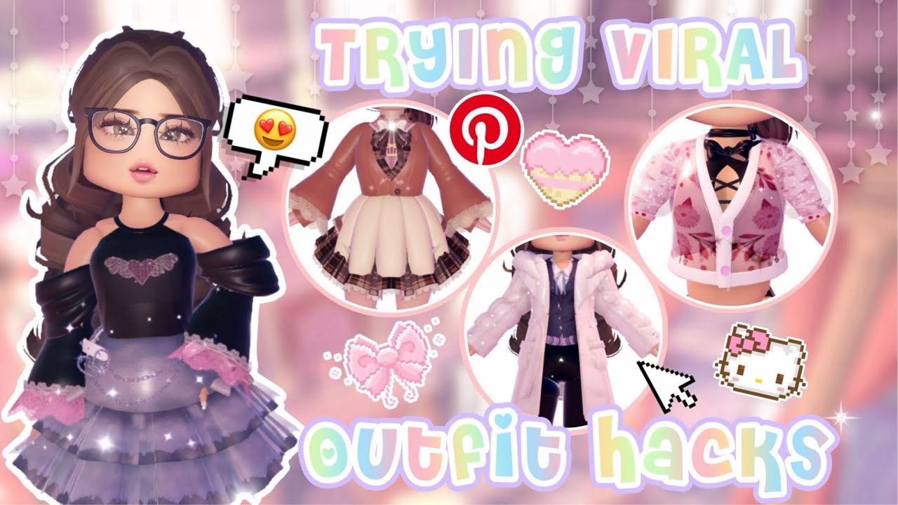 Trying Outfit Hacks From Pinterest!! Roblox Royale High | LauraRBLX