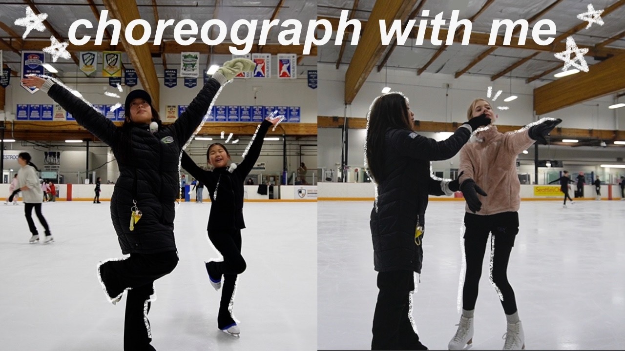 a day in the life of a figure skating coach ⛸️❄️ | choreograph my students programs with me for comp