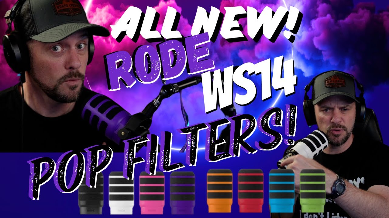 Rode WS14 Colored Pop Filters - And Mics They'll Fit ON!!!