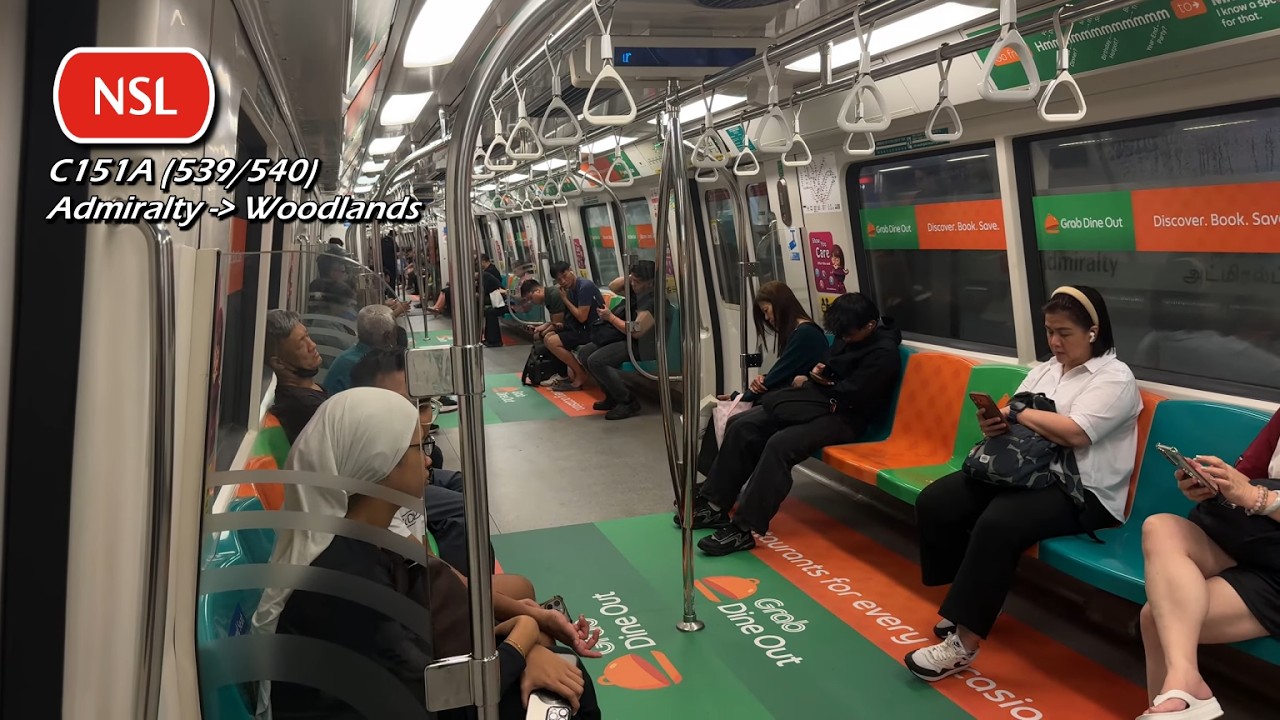 (Interior ad; Motor swapped) SMRT - KSF C151A (539/540) (Admiralty » Woodlands)