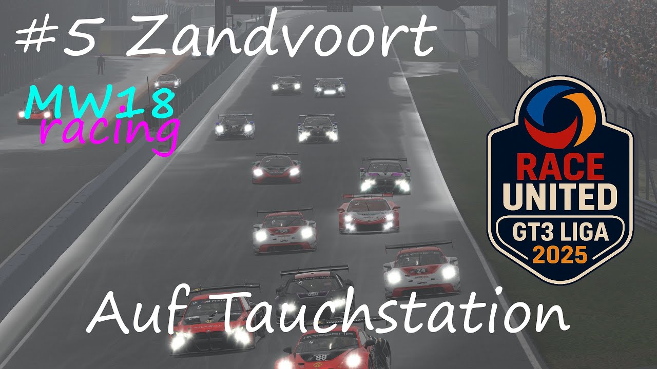 Auf Tauchstation | iRacing Race United GT3 Liga 2025 Rennen 5 Zandvoort