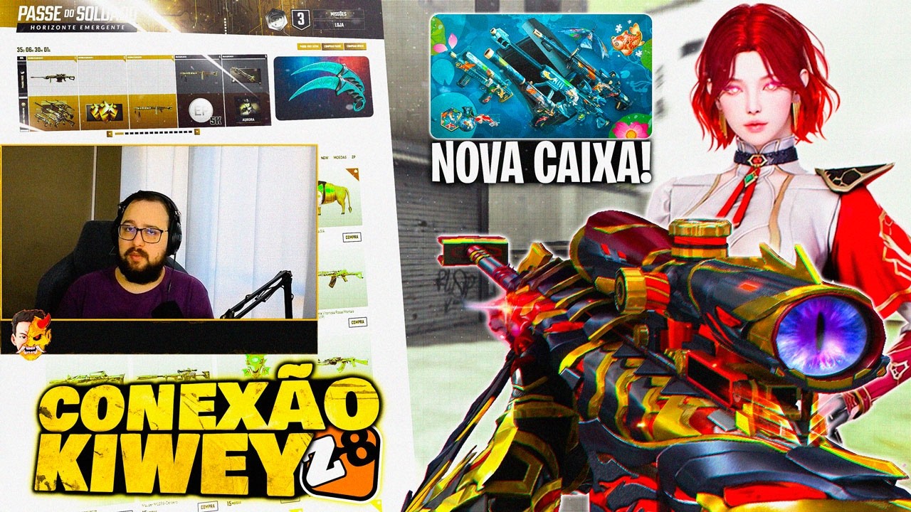 CONEXÃO KIWEY 🔥 NOVO PASSE, ROLETA VIP E MUITO MAIS! 😱 | CrossFire