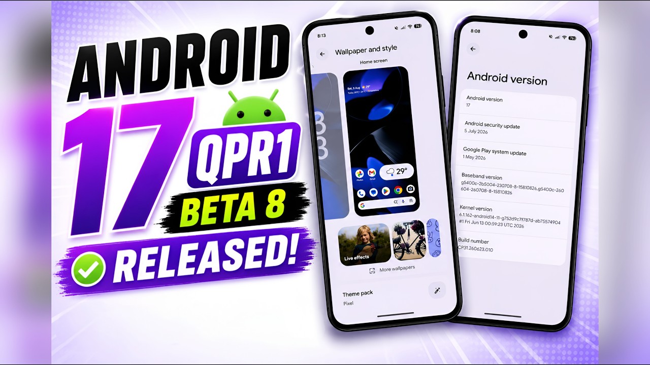 🚀 Вышла Android 17 QPR1 Beta 8: что нового? 👀