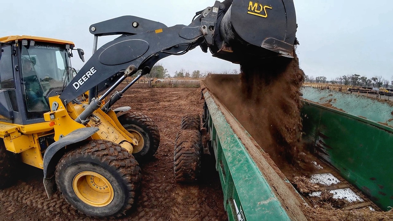 Break from Harvest. Much needed feedlot work
