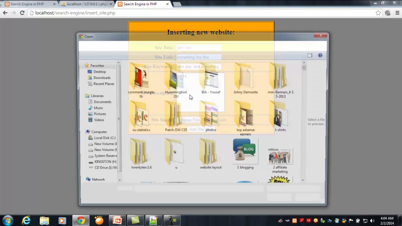 Building a Search Engine in PHP & MySQL part 5