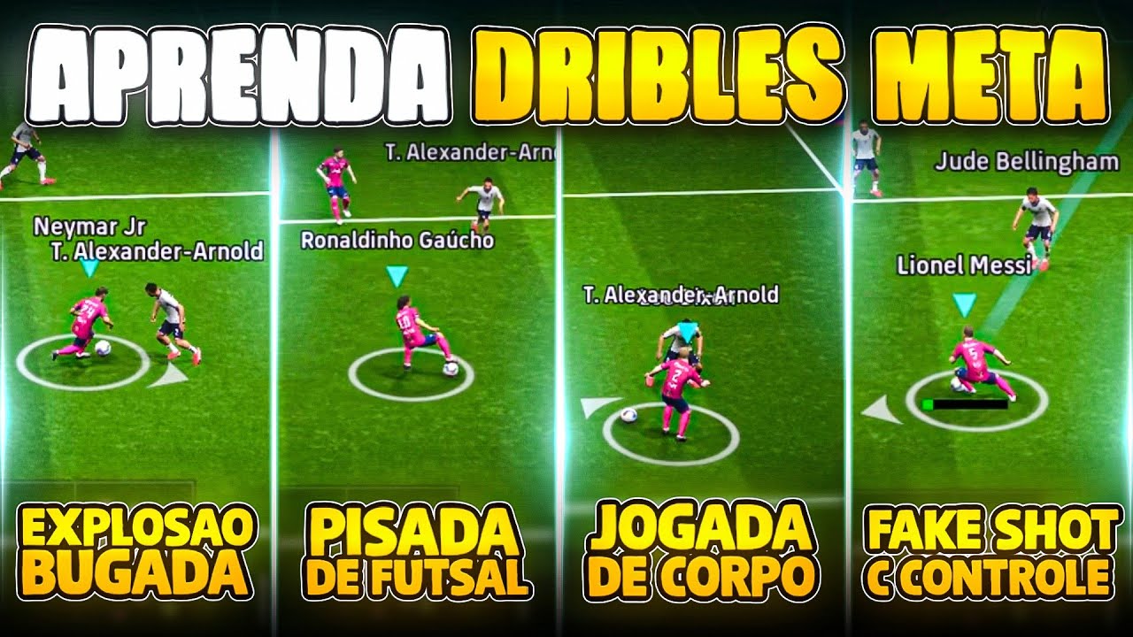 COMO DRIBLAR no EFOOTBALL 2026 MOBILE - novos dribles