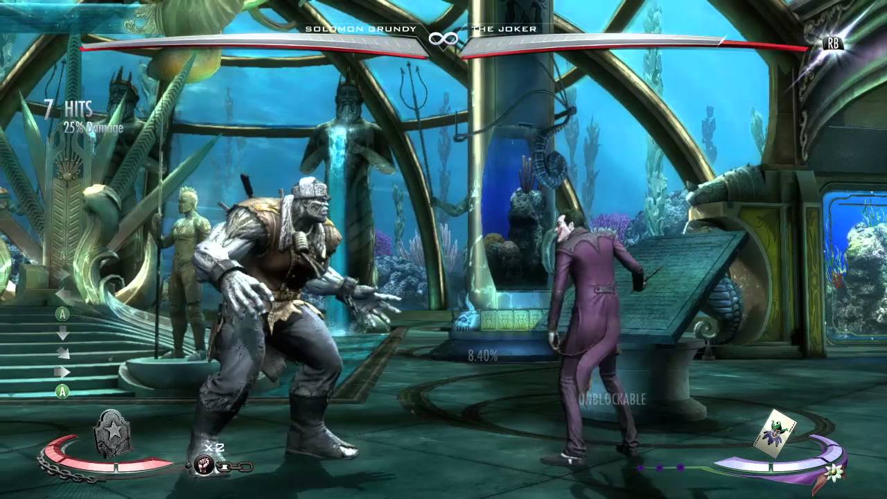 Injustice Solomon Grundy How To Chain Grab (Trait)