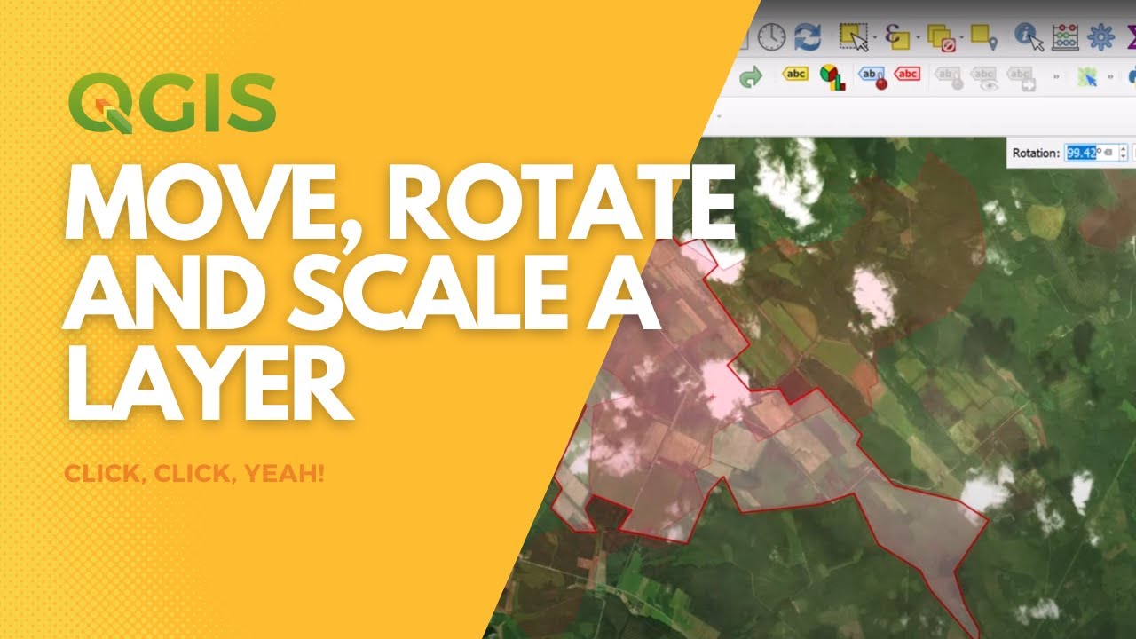 Перемещайте, вращайте и масштабируйте слои в QGIS