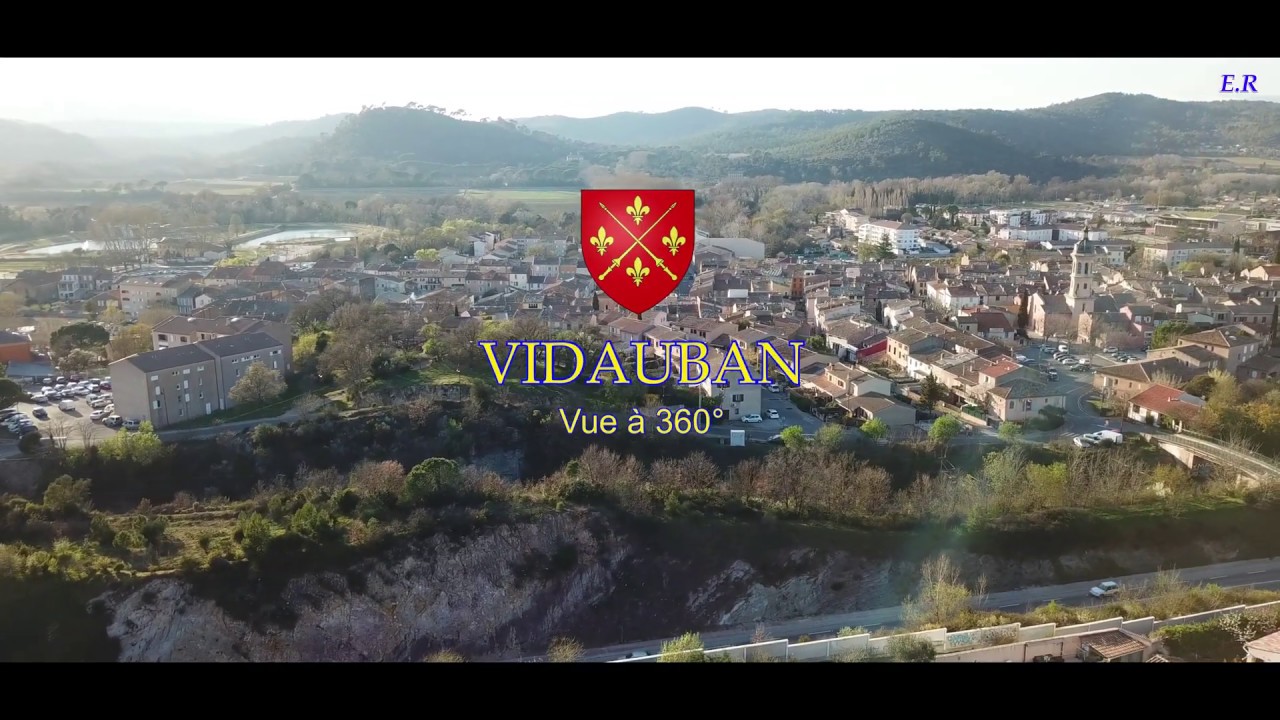 Vidauban vue aériennes à 306°