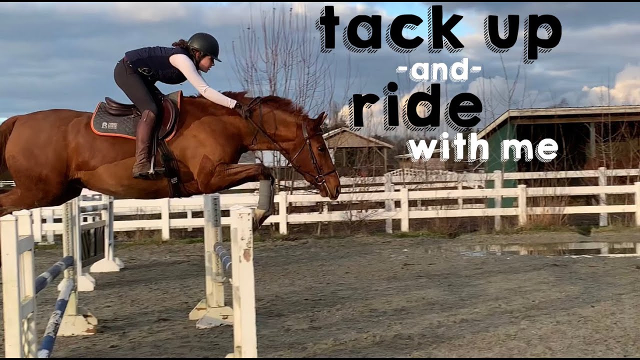 Tack up & Ride With Me *building confidence over jumps*