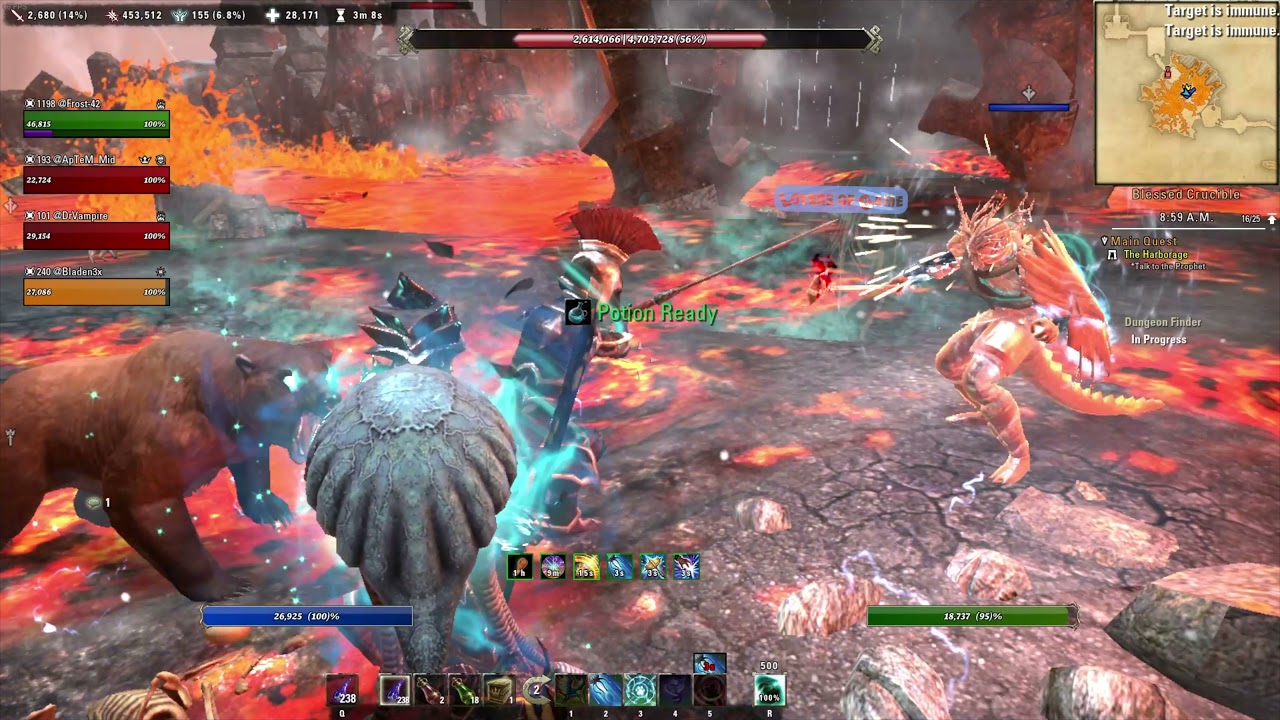 The Lava Queen Boss| Veteran Dungeon Blessed Crucible ESO 4K| 2022