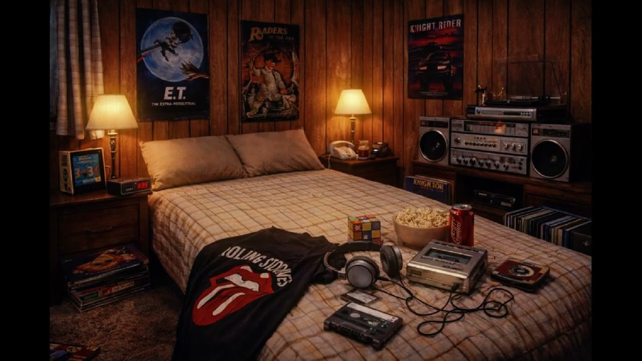 🌙 Late Night 80s Bedroom ⎜🎶 Retro Instrumental Music & Cozy Nostalgia ⎮The Neon Cassette