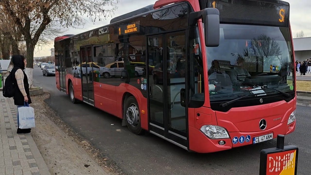 Călărași: Călătorie cu autobuzul Mercedes Benz Citaro Hybrid CL47ANM pe linia 1 (12/02/24)