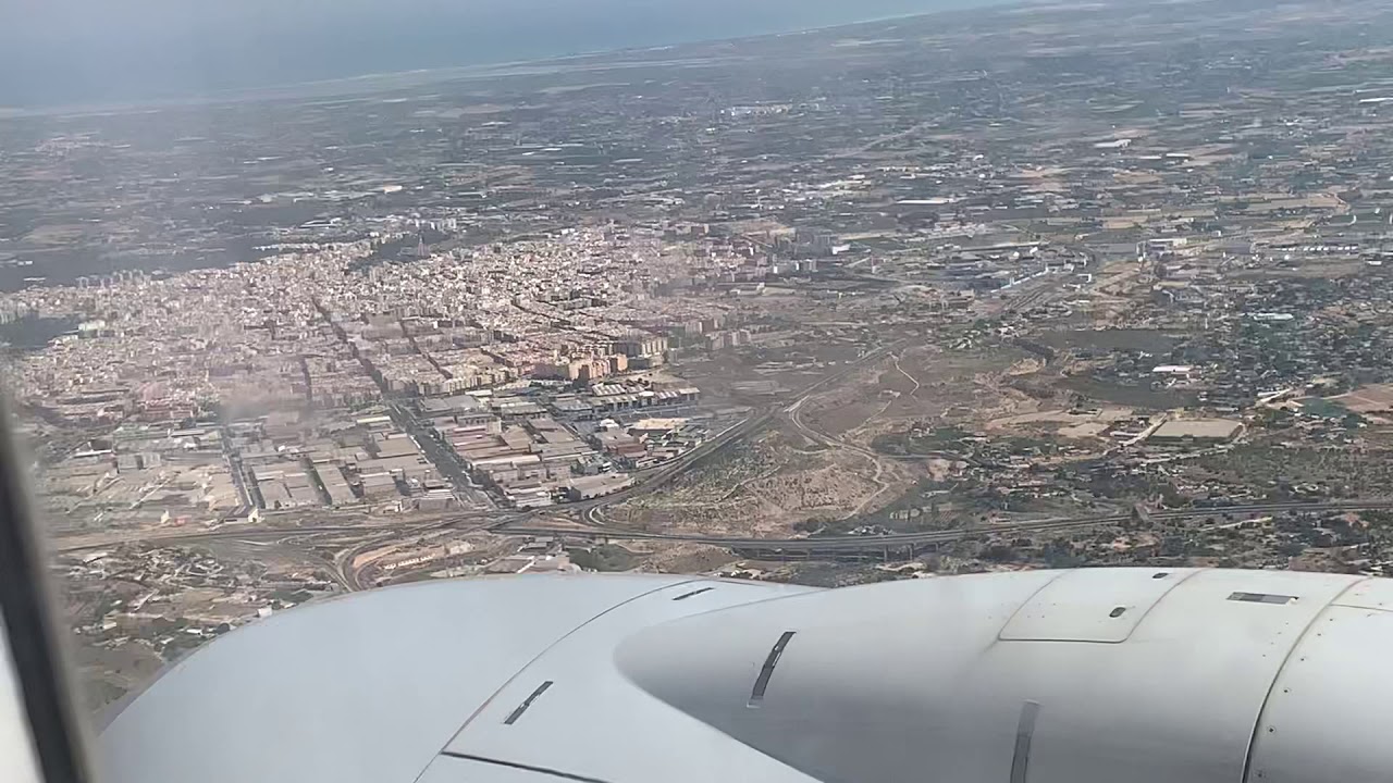 Alicante L’été 2019 (Vol Oran-Alicante) l'atterrissage