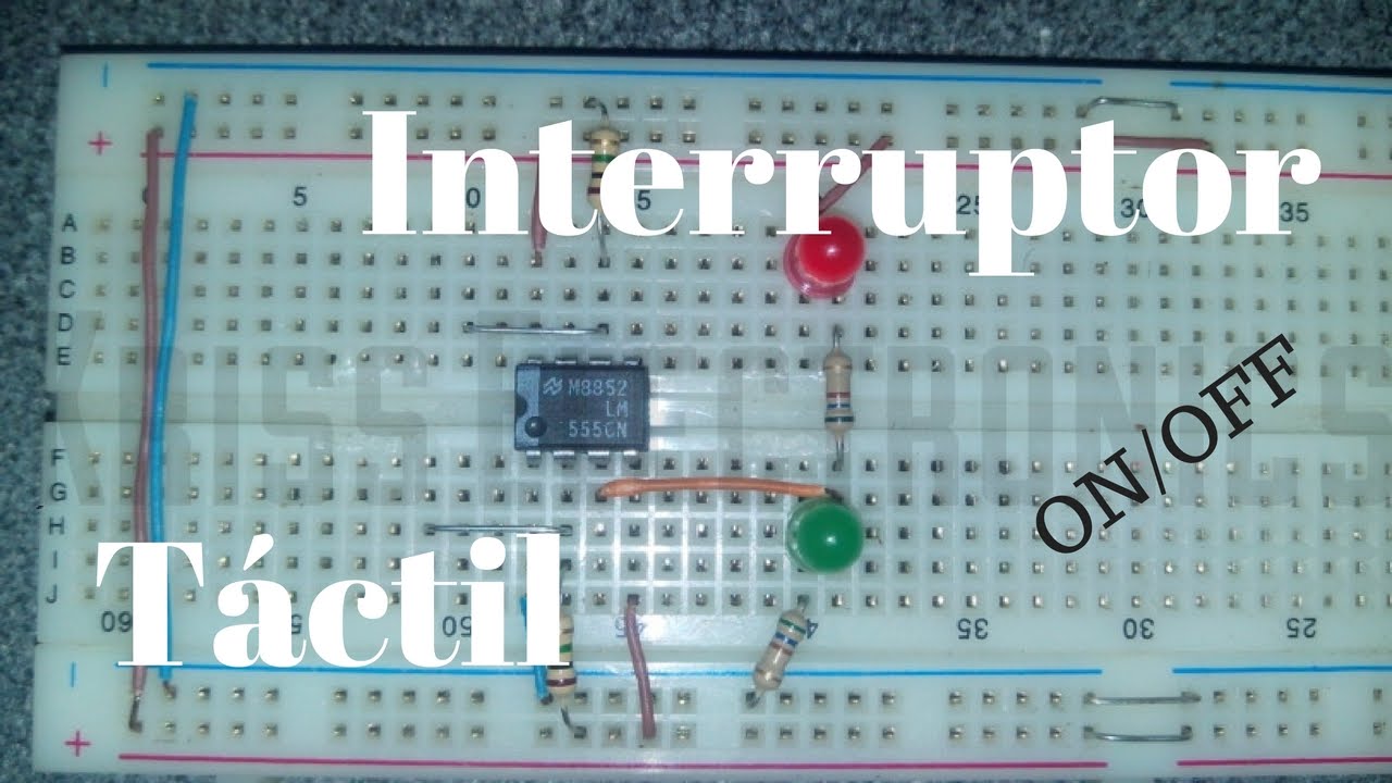 Interruptor ON-OFF Táctil con 555