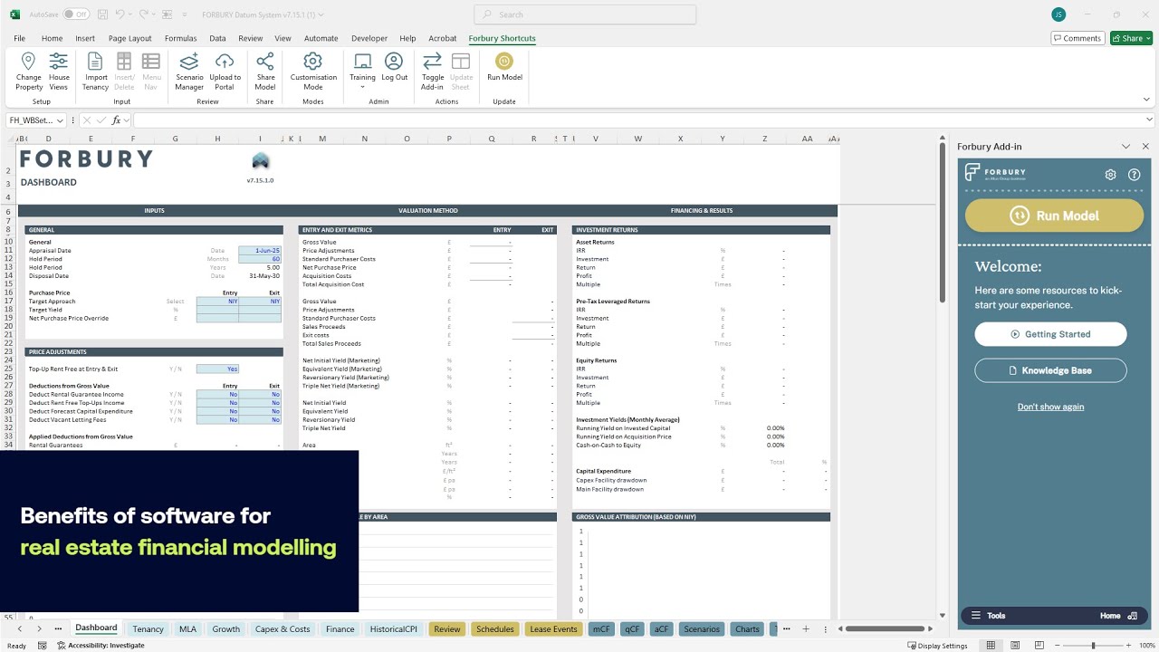 Benefits of software for real estate financial modelling