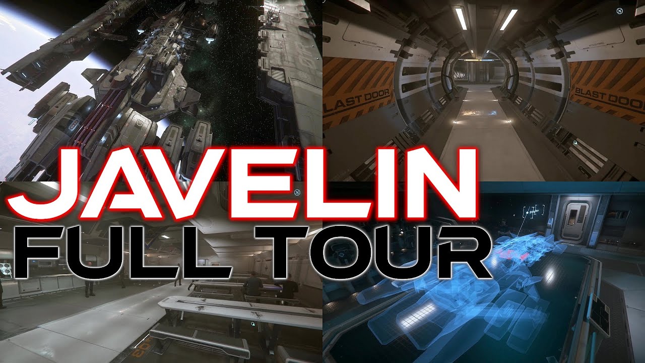 Javelin Destroyer Full Tour | Interior + Exterior | Star Citizen