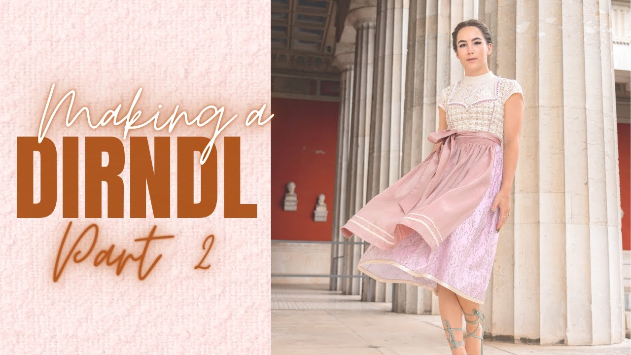MAKING A TRADITIONAL GERMAN DIRNDL - PART 2: PLEATED SKIRT - THISISKACHI DIY