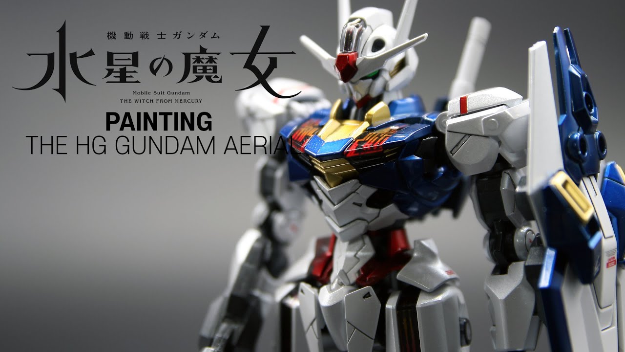 Painting the HG Gundam Aerial from The Witch on Mercury