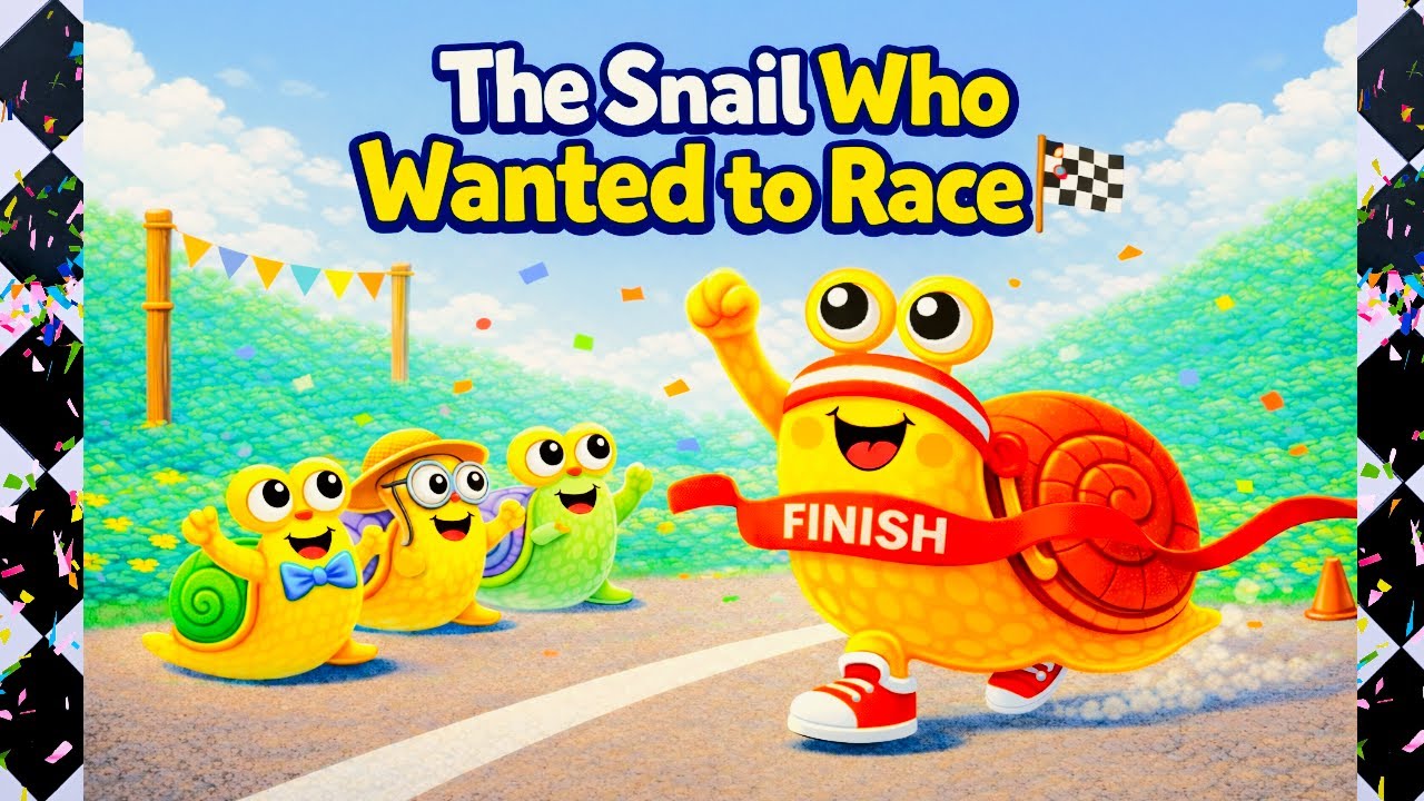 The Snail Who Wanted to Race 🐌🏁 | A Kids Story About Believing in Yourself