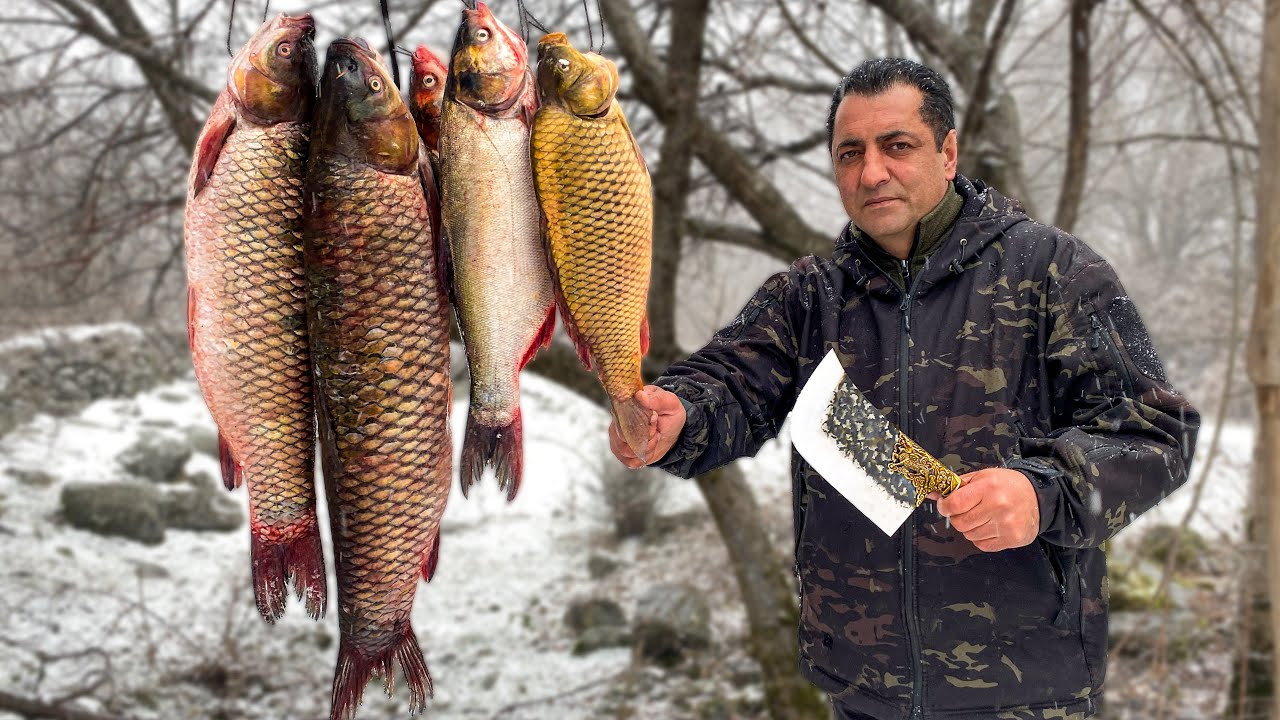 ОГРОМНЫЙ ШАШЛЫК ИЗ 7КГ АМУРА, ЗАЖАРЕННОГО В ТАНДЫРЕ! РЕЦЕПТ ОТ WILDERNESS COOKING