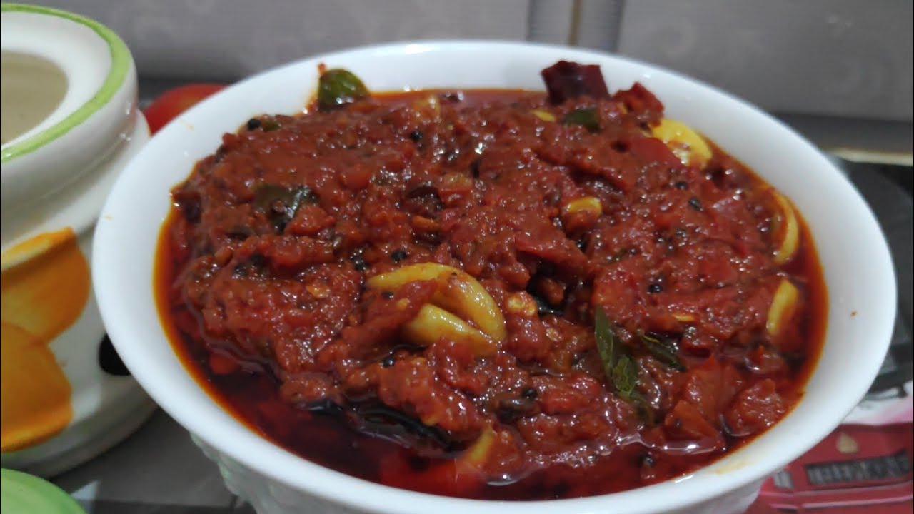 തക്കാളി അച്ചാർ വളരെ സിമ്പിൾ ആയിട്ട് ഇതുപോലെ തയ്യാറാക്കി നോക്കൂ | HD | ThanathRuchi