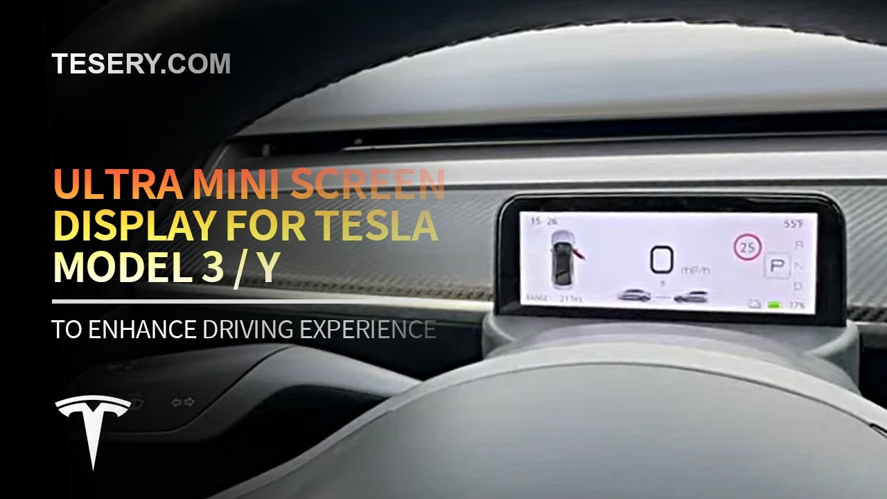 How to Install Ultra Mini Screen Display for Tesla Model 3 / Y