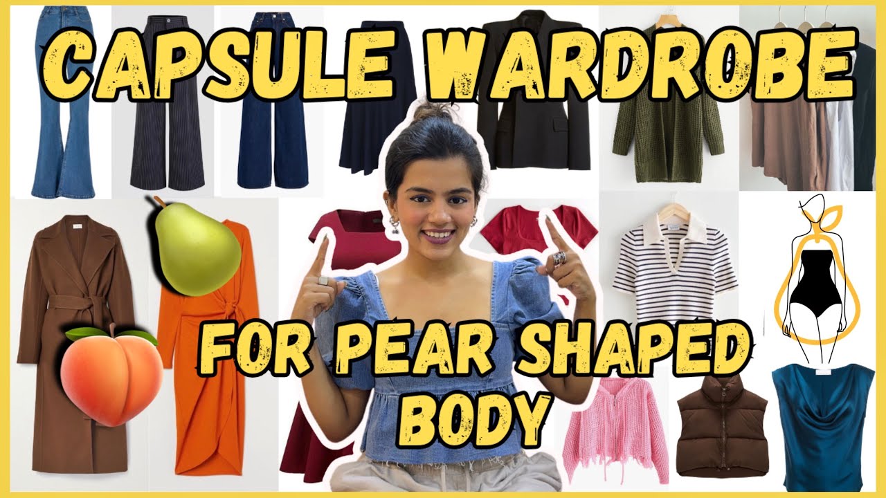Capsule Wardrobe for Pear Shaped Body🍐🍑 | Rutuja Creates | #curvyfashion