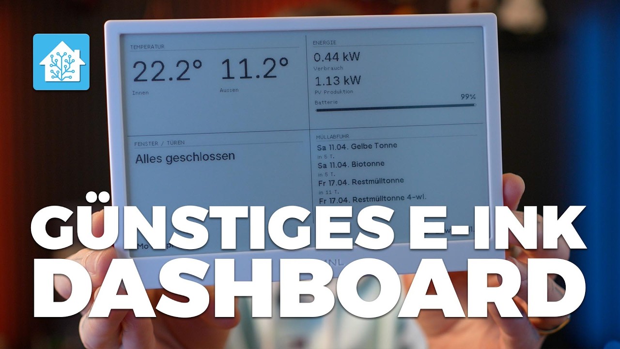 TRMNL + Home Assistant: E-Ink Smart Home Dashboard selber bauen