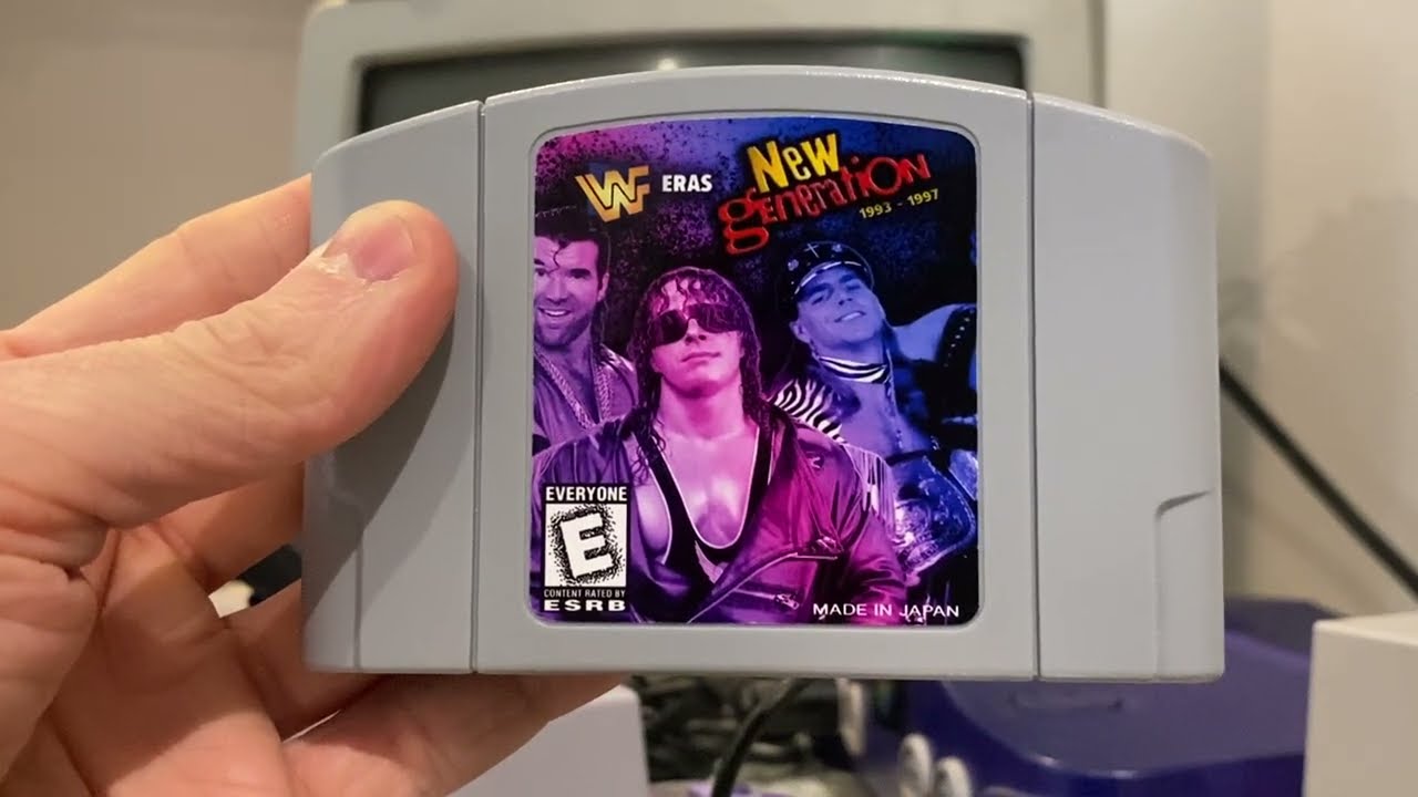 WWF Eras New Generation physical cartridge for N64 Nintendo 64 full wrestlers/costumes showcase 
