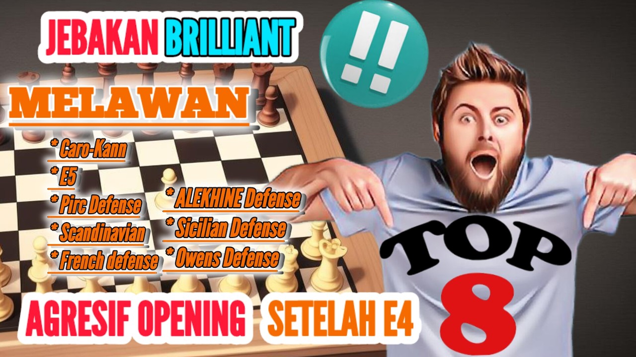 8 Pembukaan Agresif putih | Menang Cepat 10 langkah