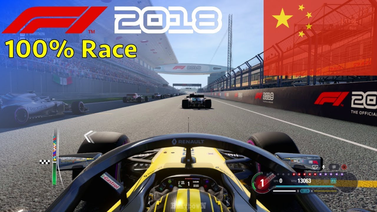 F1 2018 - 100% Race at Shanghai International Circuit, China in H&uuml;lkenberg's Renault