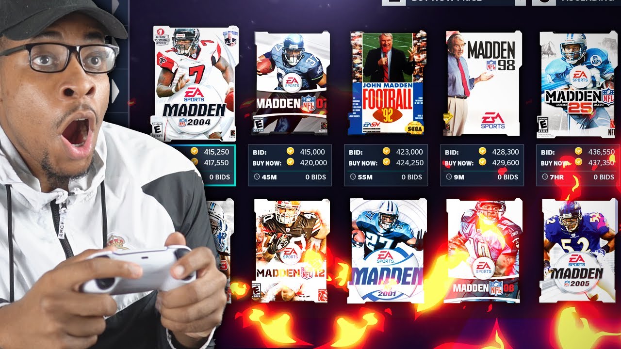 One Player From EVERY Madden EVER Squad Builder ...