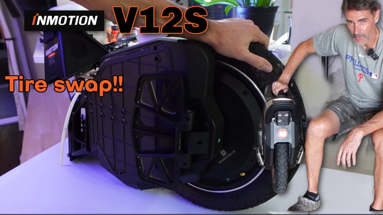 Я снял видео о замене шины на Inmotion V12S, чтобы вам не пришлось этого делать.