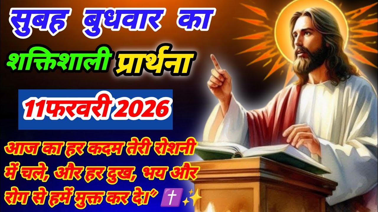 आज सुबह की शक्तिशाली प्रार्थना✝️ | हर परेशानी से छुटकारा | प्रभु यीशु का चमत्कारी आशीर्वाद