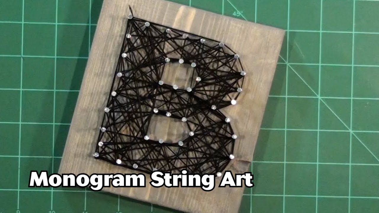 Take Home Workshop: Monogram String Art
