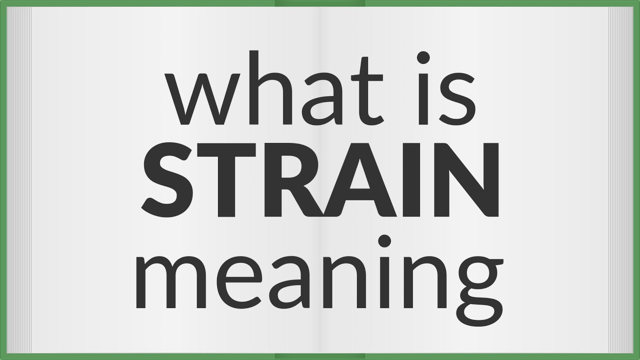 Strain | meaning of Strain