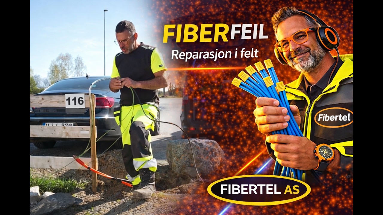 reparasjon av fiberoptisk kabel