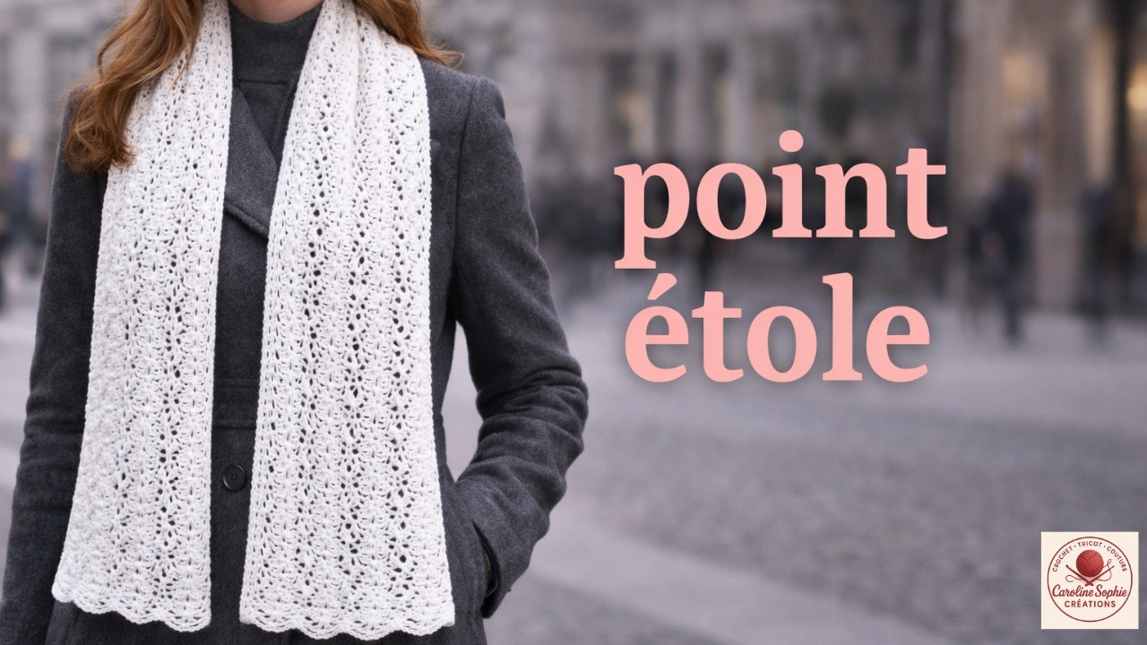 🧶 Nouveau Point Crochet pour Étole Chic et Intemporelle