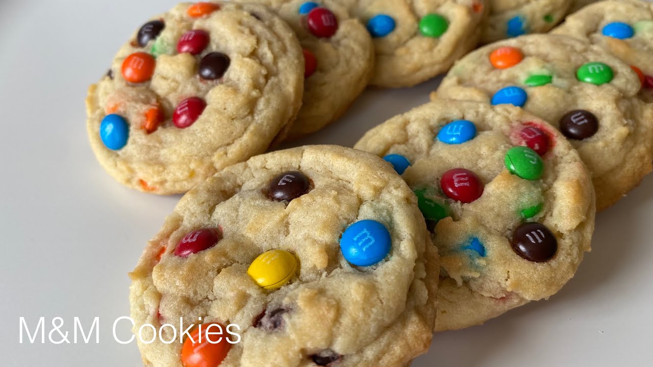 【Chewy & Soft!!】Best Easy M&M Cookies Recipe - 簡単M&Mクッキーレシピ