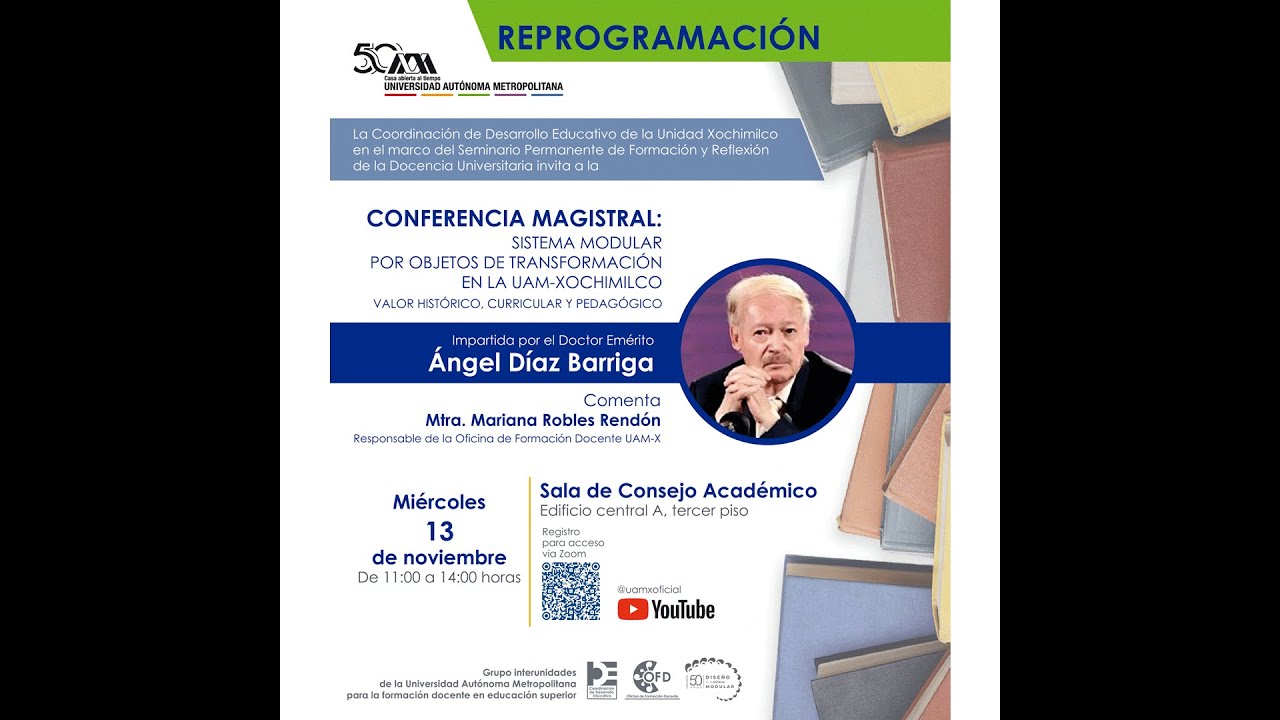 CONFERENCIA MAGISTRAL:
SISTEMA MODULAR
POR OBJETOS DE TRANSFORMACIÓN
EN LA UAM-XOCHIMILCO