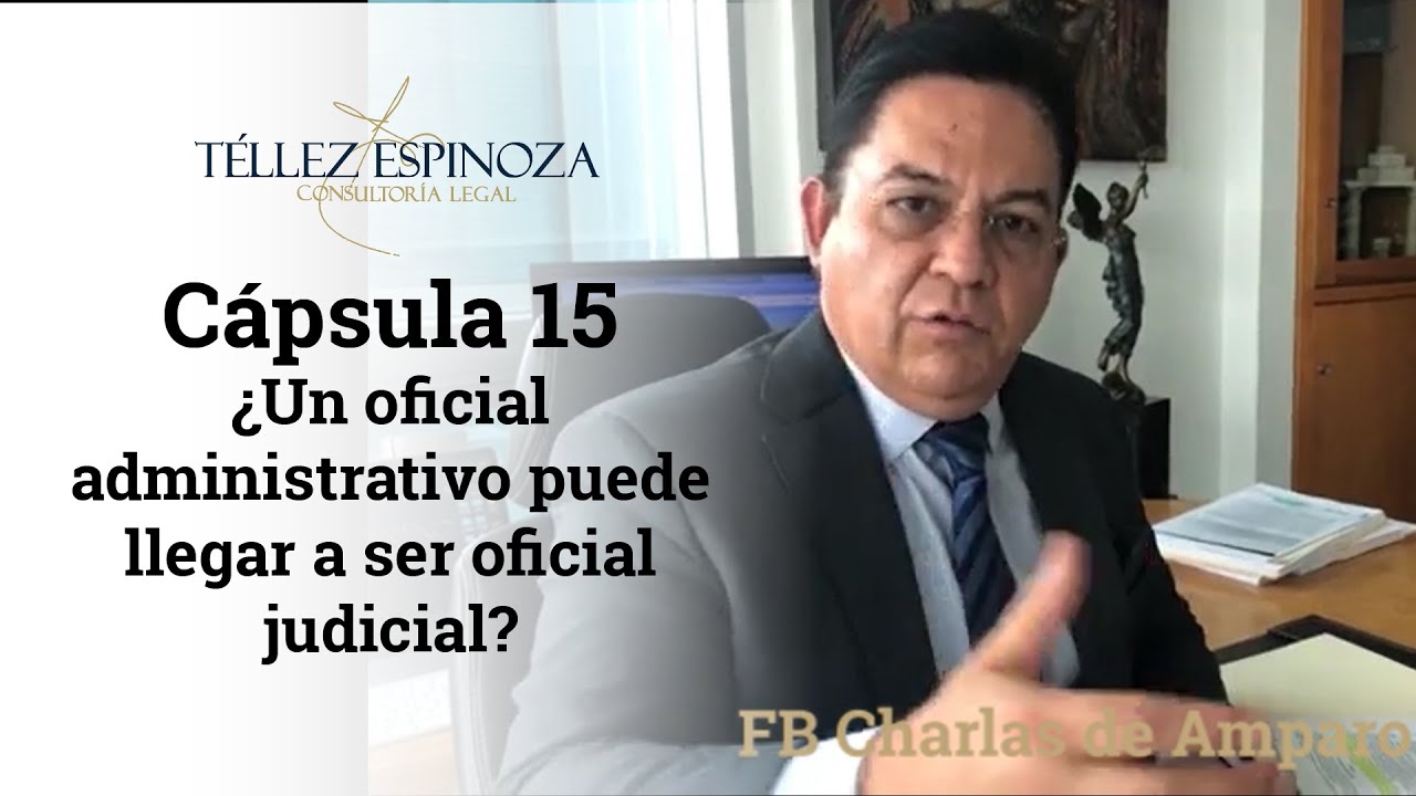 Cápsula 15 Un oficial administrativo puede llegar a ser oficial judicial