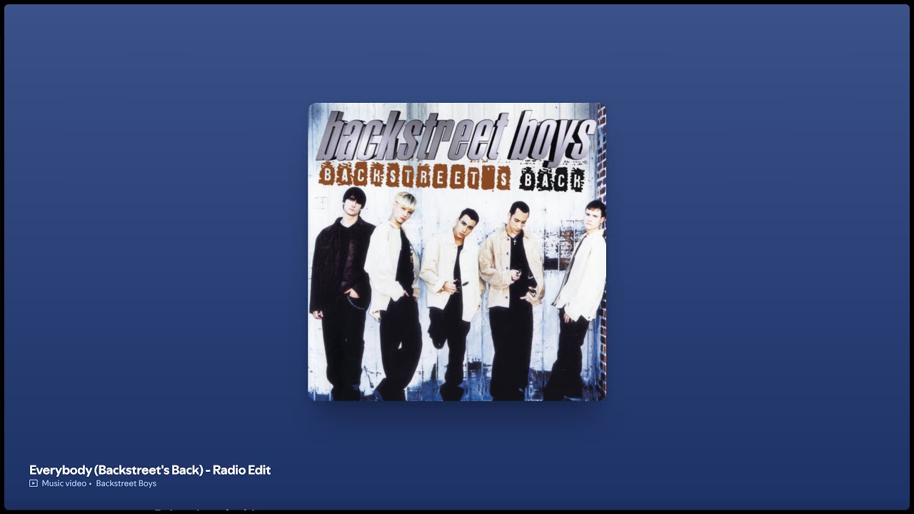 Backstreet Boys - Everybody (Backstreet’s Back) [Studio Acapella]