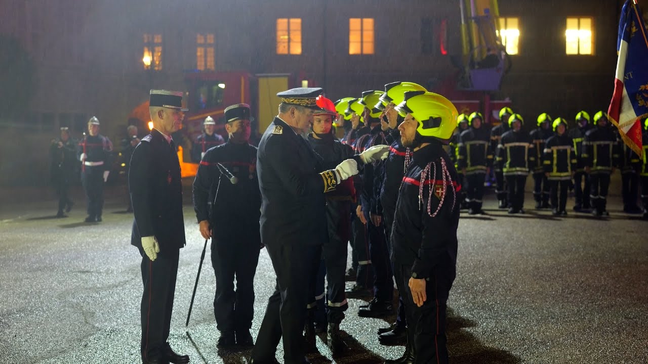 Chambéry : Cérémonie de la Sainte Barbe du SDIS 73